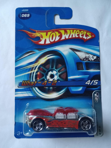 Hot Wheels What 4 Of 5 Chrome Burnerz 2005 Metal Diecast Red