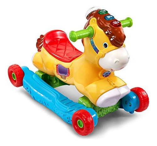 Caballito Mecedor Interactivo 2 En 1 Vtech Amarillo