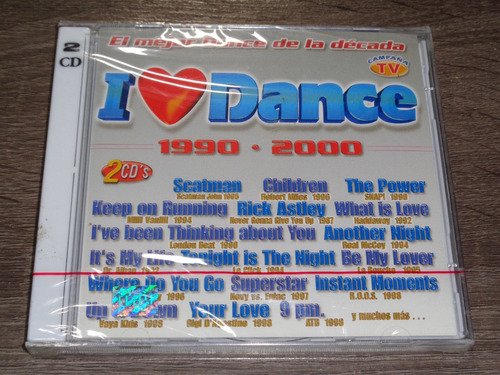 I Love Dance 1990 - 2000, 2cds, Bmg 2000 Cd Nuevo!!!