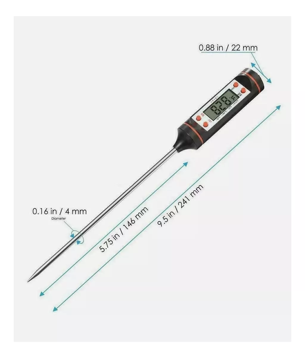 Tercera imagen para búsqueda de termometro digital cocina