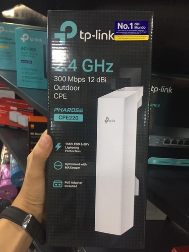 Imagen 6 de 6 de Cpe De Exterior 2.4gz 300mbps 12dbi Cpe220 Pharos