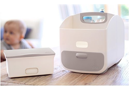 Dispensador De Toallitas Para Bebe Ubbi Con Placa Gris Ponde
