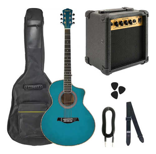 Combo Guitarra Electroacustica + Amplificador 10w + Acc