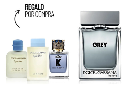 Kit Perfume Hombre Dolce&gabbana The One Grey Edt 100 Ml + M