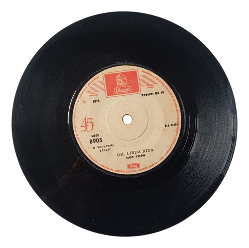 Vinilo Single De Hot Tops -- Hello-a ( C49 (Usado)