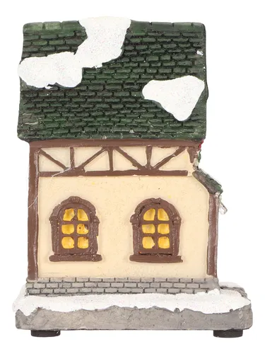 Christmas Village House Vintage Exquisito Paisajismo Led