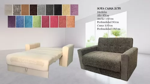 Sillón Sofá Cama Cuerpos. Chenille Premium |