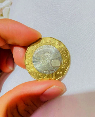 Moneda De 20 Pesos Emiliano Zapata ( Única )