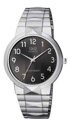 Reloj Q&q Caja Metal Malla Acero, Mod. Qa94 Resist. Al Agua