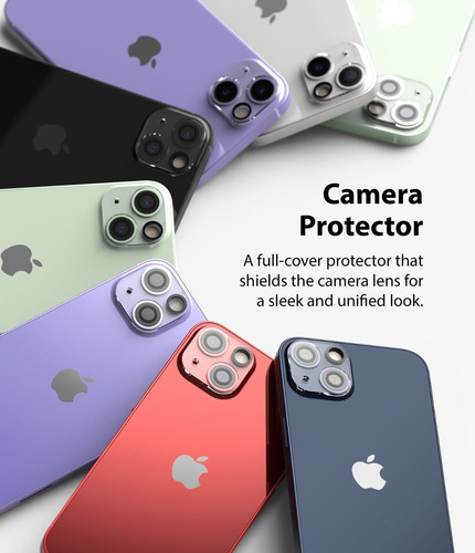 Imagen 3 de 10 de Vidrio Templado Camara Ringke Para iPhone 13 13 Mini Pro Max