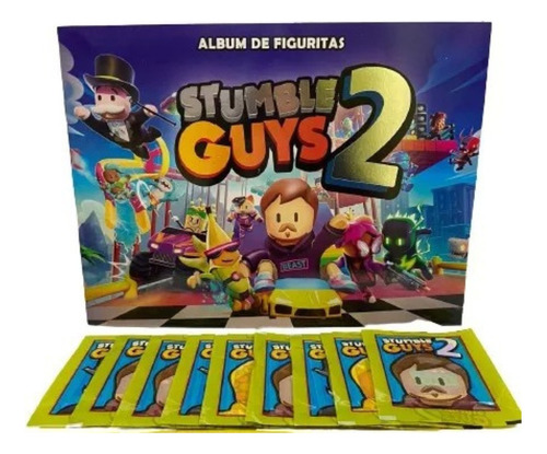 Álbum Stumble Guys 2 Original+ 10 Sobres De Laminas Pegables