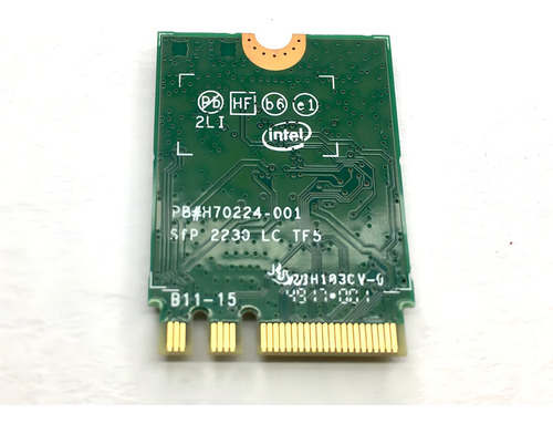 Placa Wifi Intel® inalámbrica de doble banda 8260ngw