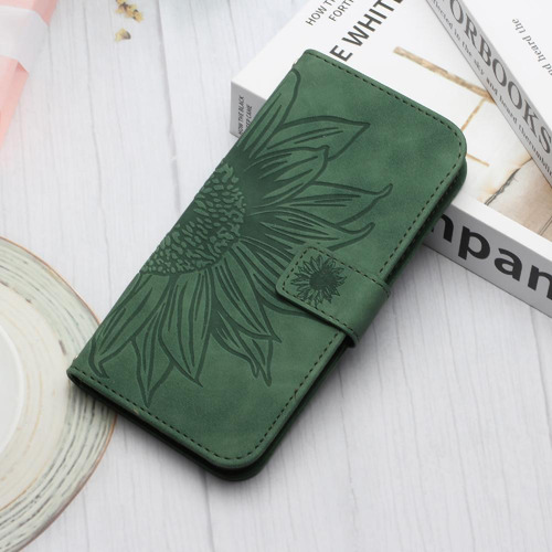 //caso Para Motorola Moto G71 5g En Relieve Girasol Con
