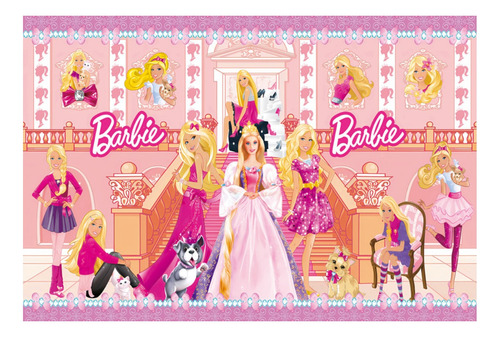 Barbie Multijugador Fondo De Decoración De Fiesta Cumpleaños