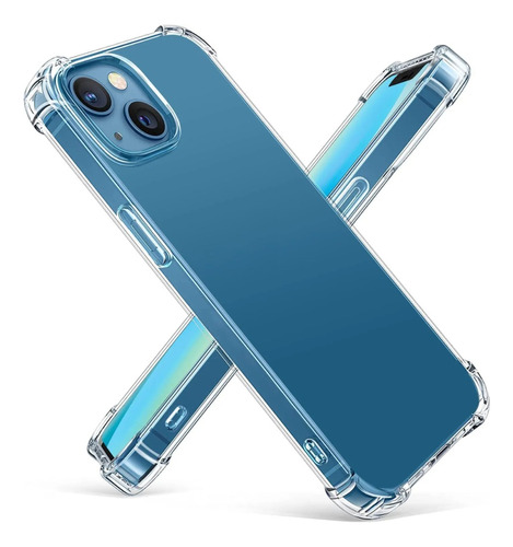 Funda Tpu Transparente Reforzada Para iPhone 14 14 Plus