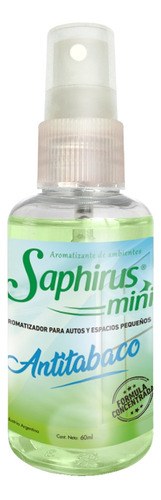 Mini Antitabaco De 60ml Saphirus Fragancia Spray