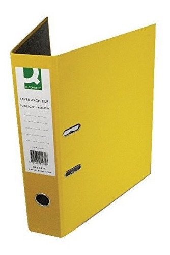 Q-connect Foolscap Archivador De Palanca Con Respaldo De Pap