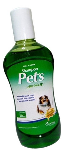 Shampoo Pets Aloe Acondicionador Antipulgas 250 Ml