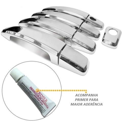 Aplique Capa Maçaneta Cromado - Agile Captiva Vectra S10