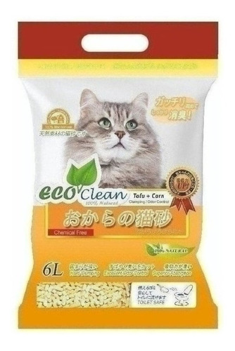 Arena Para Gato Eco Clean Corn - 6 Lb