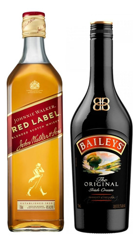 Whisky Johnnie Walker Red Label + Licor Baileys Original