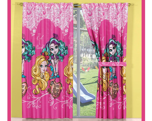 Juego De 2 Cortinas Ever After High Concord Para Niñas