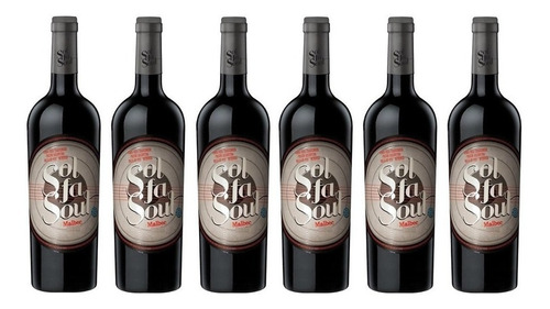 Vino Sol Fa Soul Malbec Caja X 6 X 750ml. Envíos! 