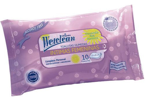 Toallitas Húmedas Wetclean Intimas X10