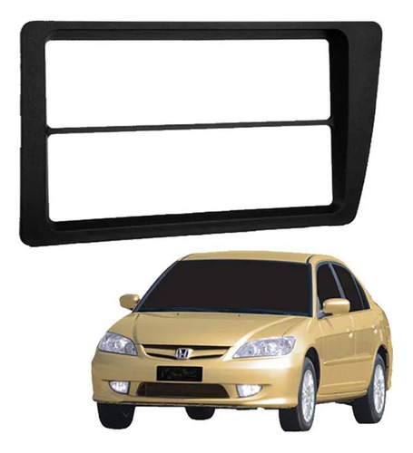 Moldura Painel Civic 02-06 Dvd 2 Din Japonês - Completa