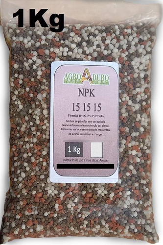 Fertilizante Npk 15 15 15 - 1kg Frutiferas, Jardim Arvores