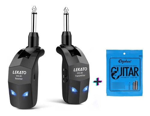 Receptor Transmisor Inalámbrico Lekato Ws-80 Uhf Guitarra/bj