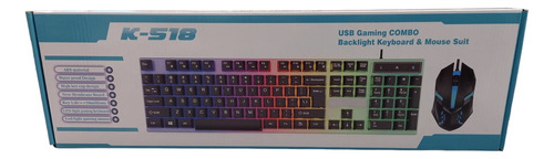 Combo Teclado Retroiluminado Mouse Gamer Con Luces 7170