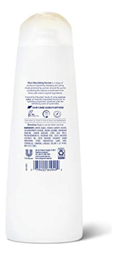  Dove Nourishing Secrets Champú Para Cabello Seco Coco E Hidr