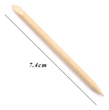 Palitos De Naranjo Madera Para Uñas Cutículas 100 Piezas