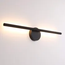 Comprar Aipsun Aplique De Pared Negro Moderno De 28 Pulgadas, 360°
