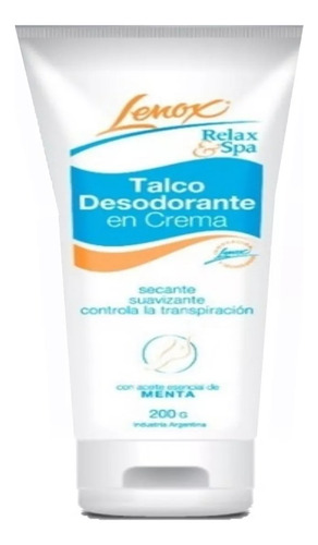 Talco Desodorante En Crema Menta Relax & Spa Lenox