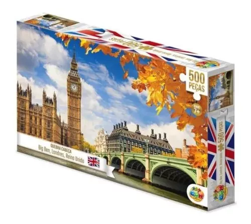 Jogo Quebra Cabeça Big Ben Londres Paisagem Puzzle 1000pçs