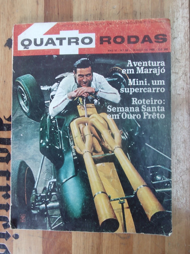 Revista Quatro Rodas N 68 Março 1966 Com Detalhes 