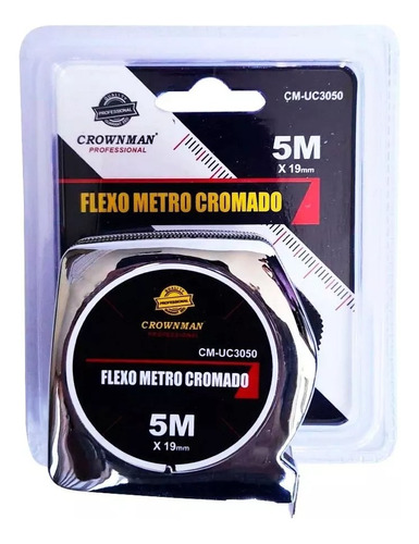 Huincha Para Medir De 5mts X 19mm Flexo Crownman