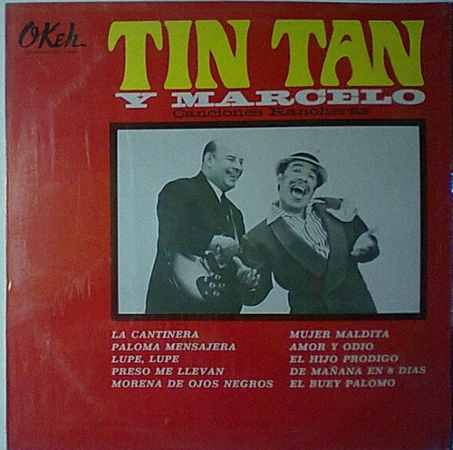Tin Tan Y Marcelo Canciones Rancheras Lp Impecable De Colecc
