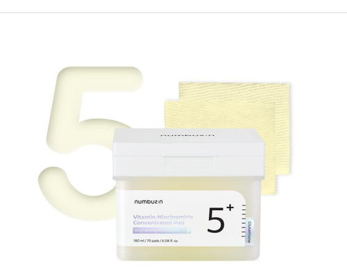 Pads Vitamina Niacinamida Numbuzin 70 Toallitas 180ml