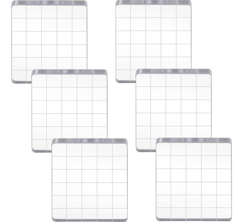 Conjunto De 6 Bloques Transparentes Con Rejilla Para Manuali