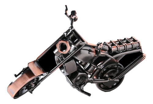 Modelo De Motocicleta Escultura De Estilo A 14cmx7cmx6cm