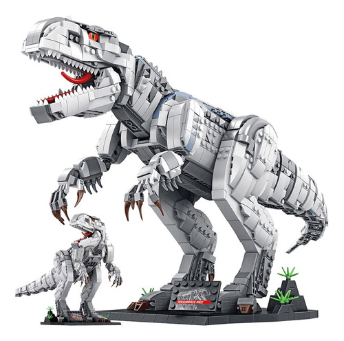 Tiranosaurio Rex Jurassic World Armable Bloques 2107pzs Din