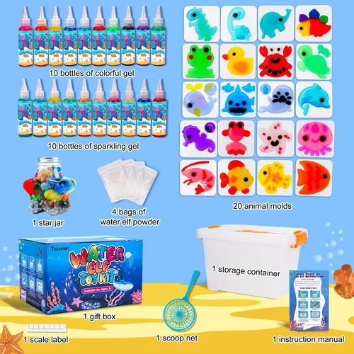 Kit De Gel De Agua Teexpert Aqua Fairy Diy Squishy Maker Kid