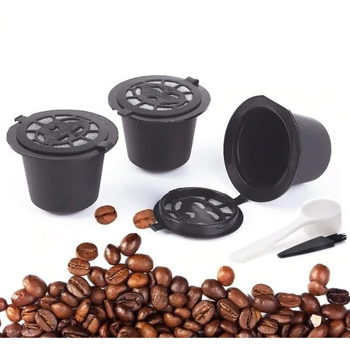 3x Capsula Café Reutilizables Recargables Nespresso