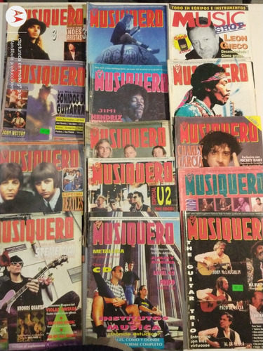 Lote De Revistas Musiquero 14 Títulos 