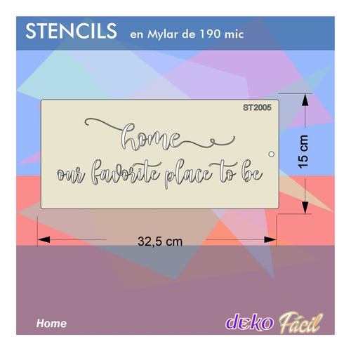 Imagen 2 de 3 de Stencil Decorativo Para Almohadas Y Almohadones