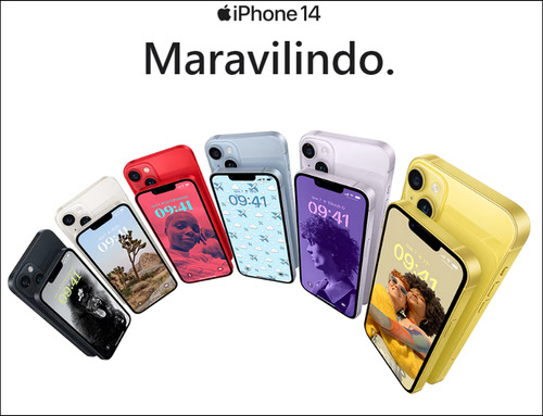 Apple iPhone 14 (128 GB) - Meia noite - Aceitável (Recondicionado)