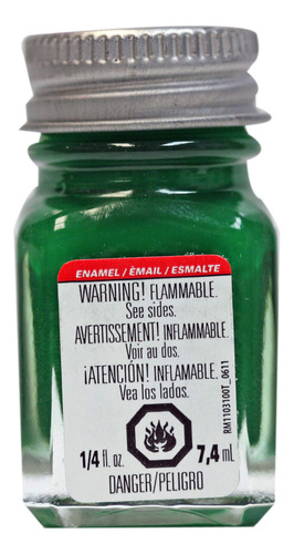 Testor S Esmalte 1 4 Oz Botella Plana Verde